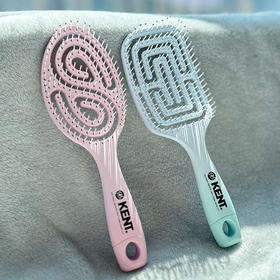【皇室同款按摩弹力梳 限时福利59元】KENT 肯特镂空梳 240 年传承工艺 柔护头皮防掉发 干发湿发皆可用 轻松梳出高颅顶