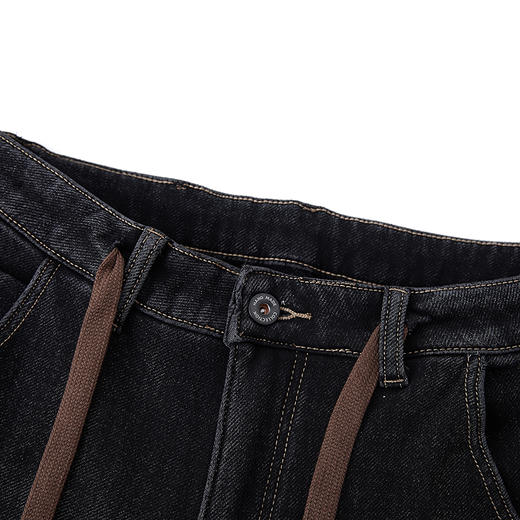 【新品上新】HX 冬季水洗牛仔长裤抽绳S201444251101 商品图2