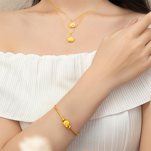 【新品首发】人间理想黄金小象转运珠足金大象挂坠情人节礼物MEMORA诗普琳HP874401、HP874502、HP874401 商品图2