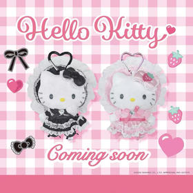 日本Sanrio三丽鸥NIC爱心扣女仆萝莉Kitty洛丽塔Kitty玩偶挂件