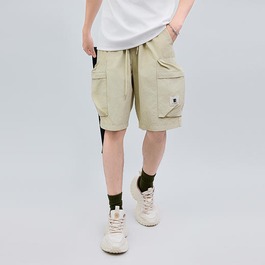 【新品上新】HX 夏季工装休闲五分裤微宽松S206522103101/02 商品图6