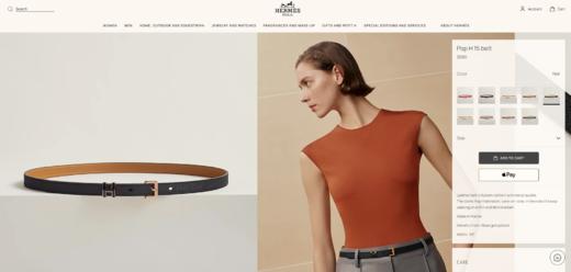 黑色+土黄+大象灰，头层牛皮扣环腰带。金属五金法式皮带C073068 商品图5