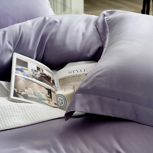 富安娜 磨毛四件套-轩·罗曼 被套203*229cm  床单230*240cm 枕套74*48cm*2 商品图4