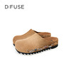 〖章若楠同款〗Dfuse迪芙斯2025秋季新款软欧包简约复古外穿鞋勃肯鞋懒人一脚蹬包头凉拖DFD3110058 商品缩略图7