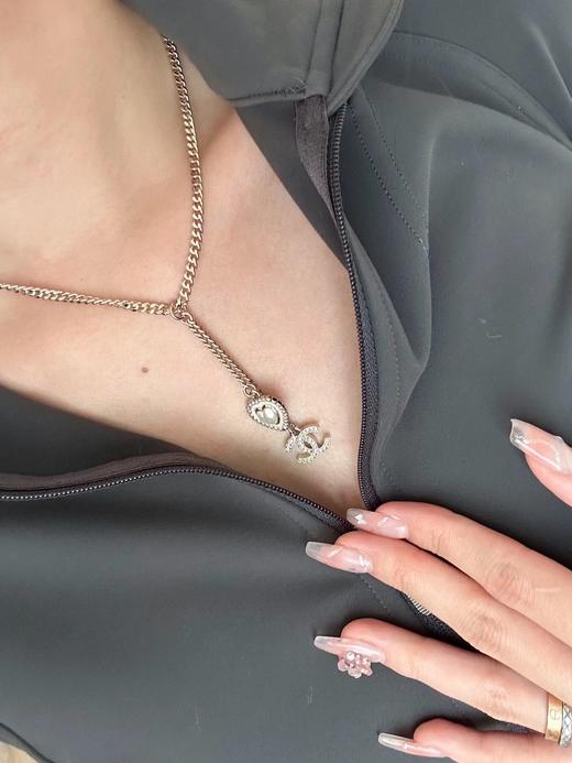 香奈儿 爱心双C双吊坠项链（XJ） 商品图9