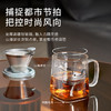 富光FU+玻璃杯 高硼硅玻璃咖啡杯 茶水分离泡茶杯子 办公室带盖水杯 商品缩略图1