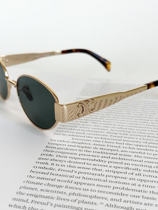 QT59- 赛琳 TRIOMPHE METAL 侧面Logo雕刻 合金金属 椭圆形 太阳眼镜 女款（QT*JH）夏季专享 商品图8