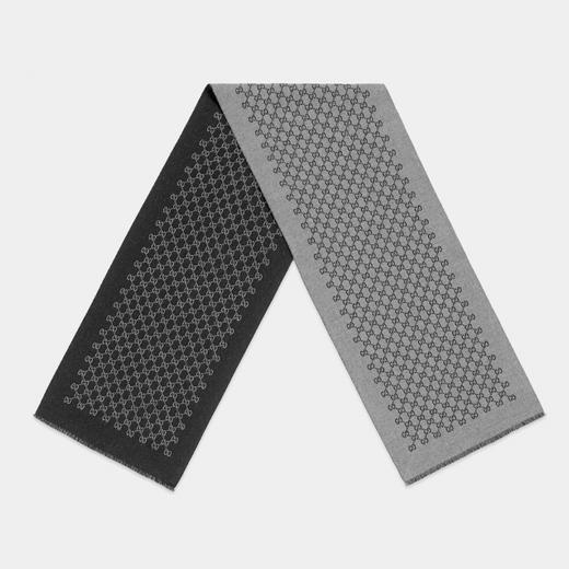 【二】GUCCI 古驰 男女同款GG双层羊毛提花围巾 混色 391246 4G200 1160 商品图1