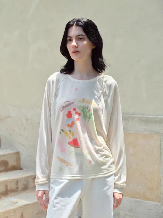 Evistub女装/E-5QCX273/仲夏乐园小猫印花罩衫女 商品图0