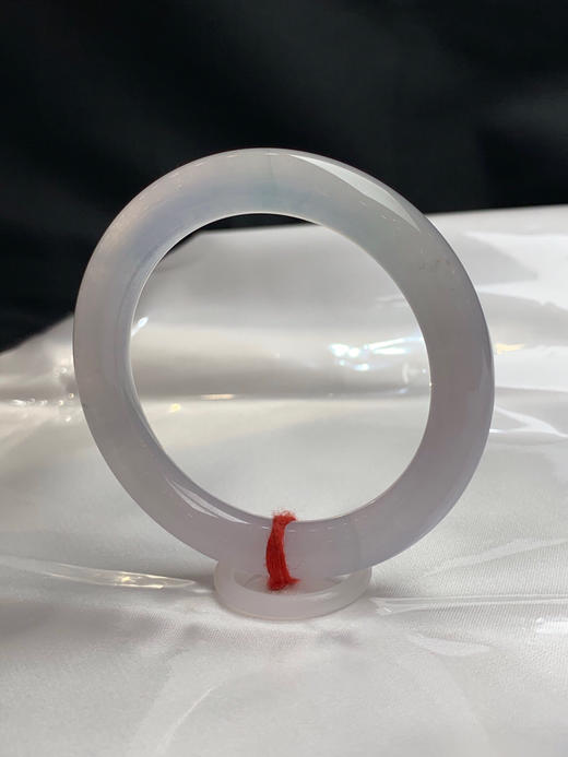 620641，53圈口，白冰细圆条美人条，冰透起荧光，淡淡紫底色 商品图2