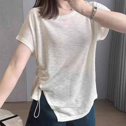 裁缝学苑AS546不规则连肩短袖T恤纸样女装百搭圆领上衣样板 商品图3