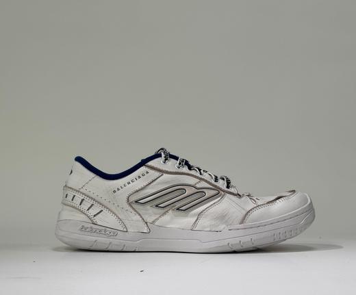 中性款圆头皮面系带做旧休闲鞋004 商品图3