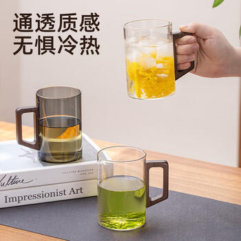 富光泡茶杯茶水分离高硼硅玻璃杯喝茶水杯子花茶杯男公道杯礼物510ML 商品图1