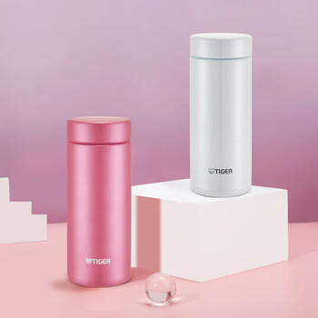 虎牌（TIGER）保温保冷杯轻量便携不锈钢真空水杯MMZ-A35C-PF 霜花粉350ml 商品图3