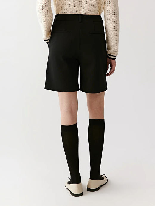 729-2 独家圆正小禾 长绒棉针织罗马布西裤中裤 利落时尚 嗷嗷显瘦 商品图12