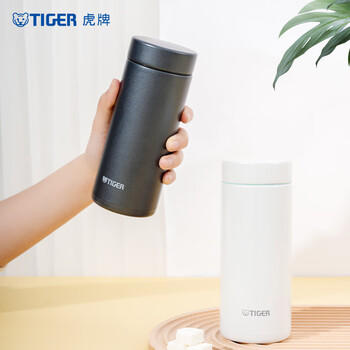 虎牌（TIGER）保温保冷杯轻量便携不锈钢真空水杯MMZ-A35C-KG石墨黑色350ml 商品图1
