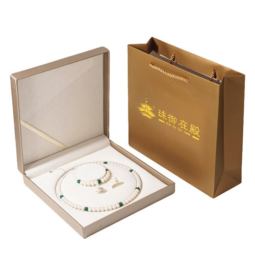 紫禁文创旗下 珠御在殿·涅槃珍珠玛瑙套装 7A天然淡水珍珠 S925银锁扣 玛瑙隔珠 商品图8