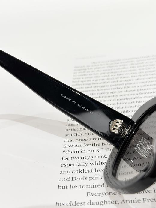 QT84-赛琳  板材镜架 不规则形 太阳眼镜 黑色 （QT*JH）夏季专享 商品图8