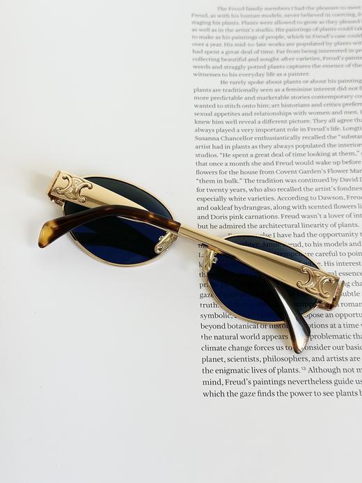 QT59- 赛琳 TRIOMPHE METAL 侧面Logo雕刻 合金金属 椭圆形 太阳眼镜 女款（QT*JH）夏季专享 商品图10