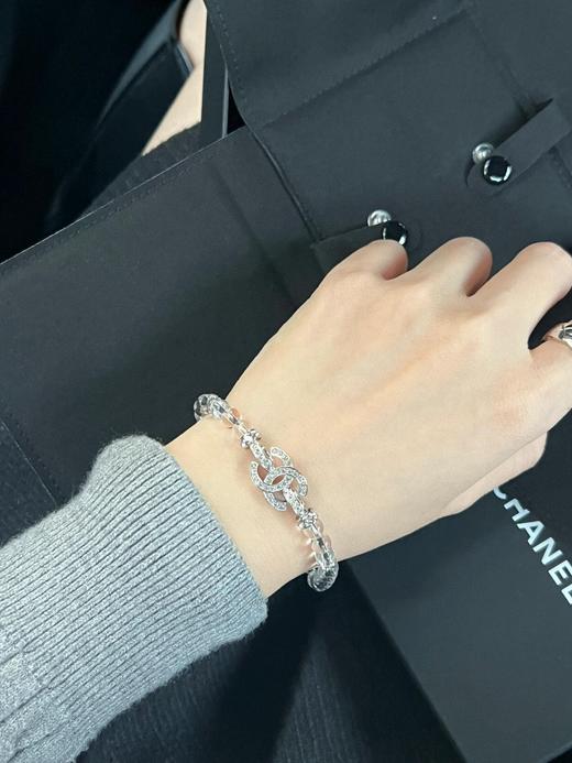 香奈儿 满钻银c珍珠/透明珠手链（XJ） 商品图1