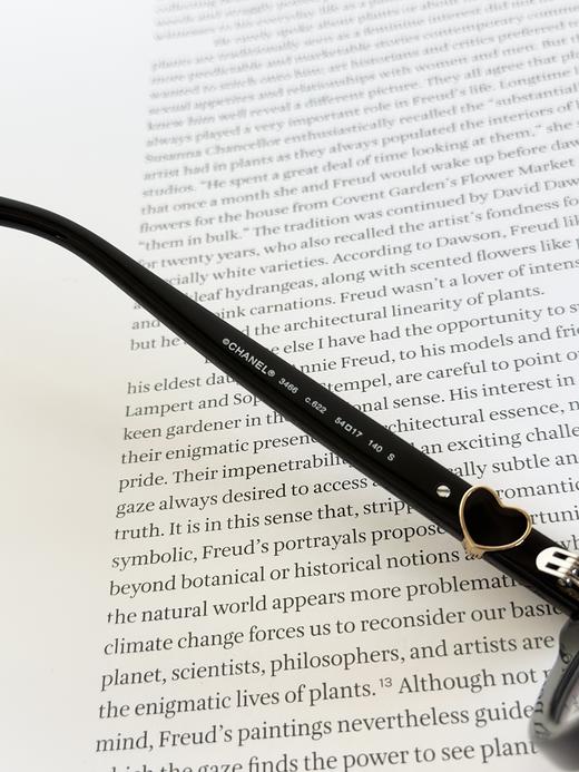 QT65- 香奈儿 镜腿爱心徽标 醋酯纤维猫眼光学镜架眼镜（QT*JH）夏季专享 商品图5