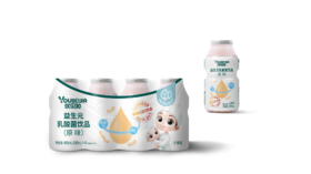 优贝加益生元乳酸菌饮品（原味）1排4瓶