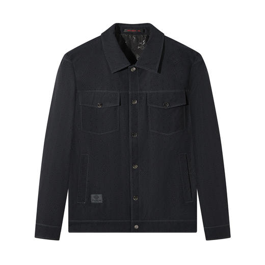 【工装满印茄克】柒牌男装夹克2025秋季新款时尚印花休闲翻领茄克129K70120 商品图4