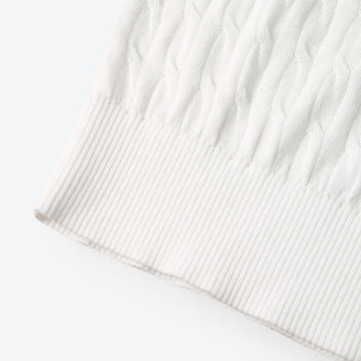 【商场同款】【萌宠系列】诗凡黎刺绣Polo针织短袖25夏新款休闲上衣3G46319013G4631901 商品图4