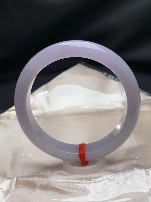 620638，56圈口，细糯化满紫正圈平安镯，粉紫色，底子细腻，色泽均匀 商品图0