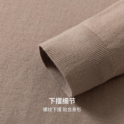 圣得西男款毛衣2025年秋季新款纯色经典百搭套头高领针织衫打底衫 商品图7