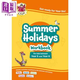 【中商原版】英国CGP原版 五年级至六年级 9-10岁 KS2暑假活动手册 英语数学科学Summer Holidays Activity Workbook Year 5-6