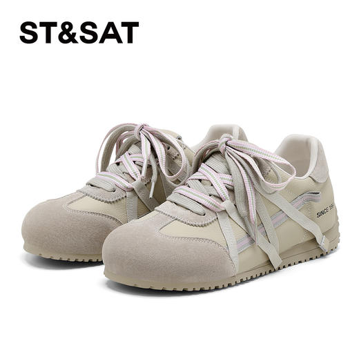 【内增高2.5CM】星期六温柔浅色系格纹绑带阿甘鞋SSD3112C69 商品图7