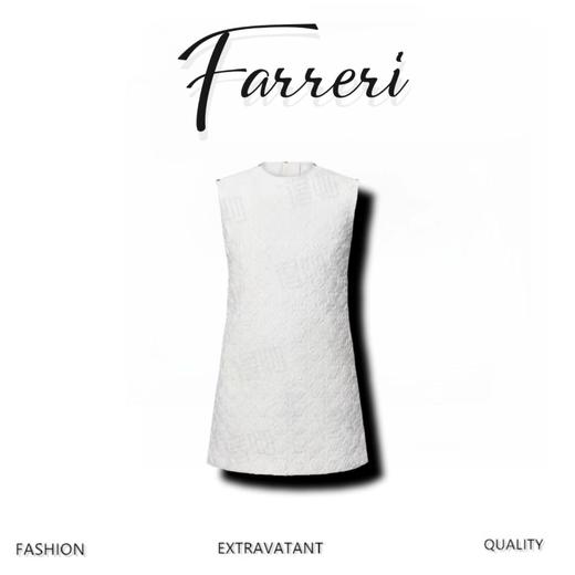 驴家 25春夏新款 老花提花牛仔系列 背心连衣裙 商品图0