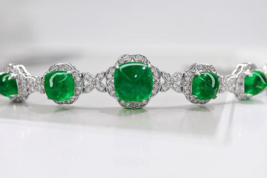 10.5克拉糖塔祖母绿手链 商品图0