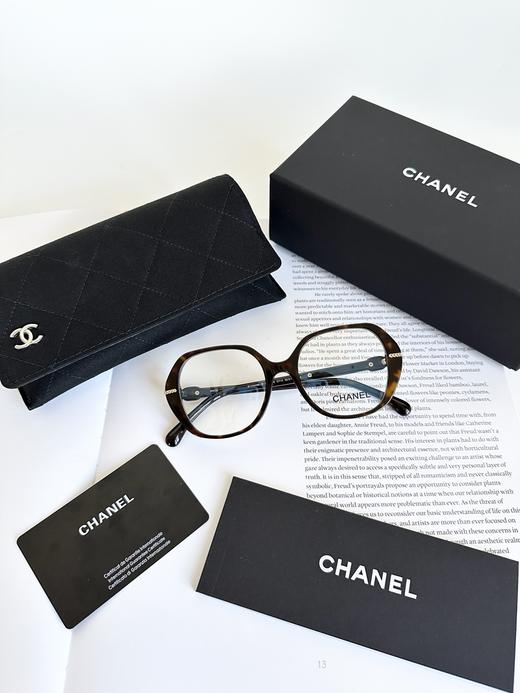 QT64-香奈儿 链条双C 醋酸纤维 不规则形 光学镜架 男女同款情侣款素颜镜（QT*JH）夏季专享 商品图1