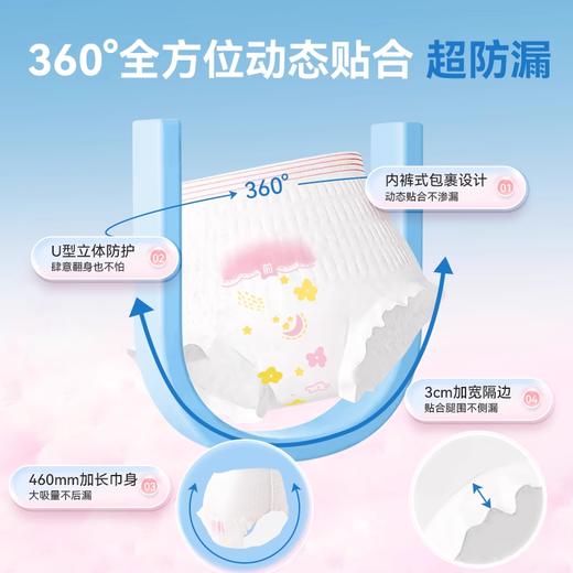 可孚医用安睡裤械字号卫生巾防漏夜用拉拉裤垫巾护理垫护垫安心裤 商品图2