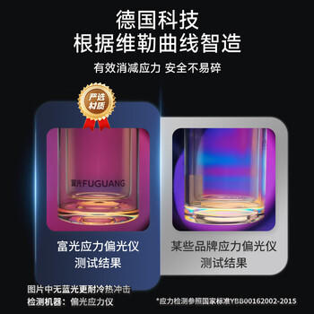 富光双层玻璃杯泡茶杯 高硼硅茶水分离杯带茶隔水杯子男士礼盒装290ml 商品图0