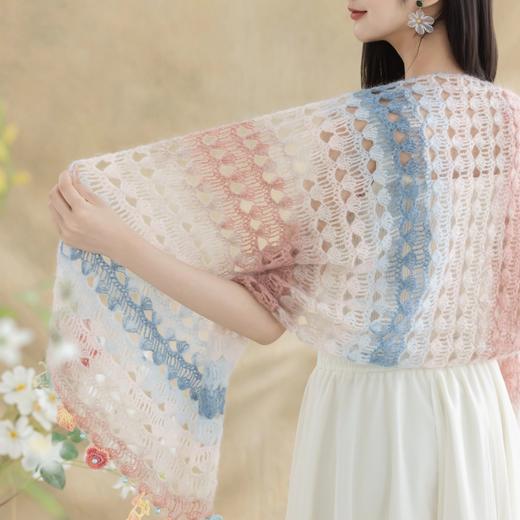 苏苏姐家海月贝壳便携披肩手工DIY钩针马海毛线团自制材料包 商品图2