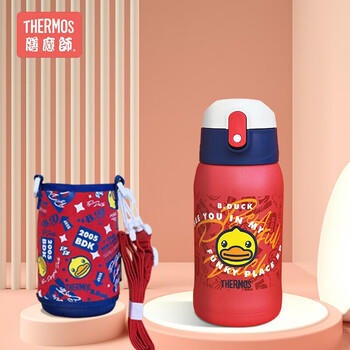 膳魔师（THERMOS）保温杯316L不锈钢成人学生儿童开学季水杯小黄鸭联名 550ml 商品图0