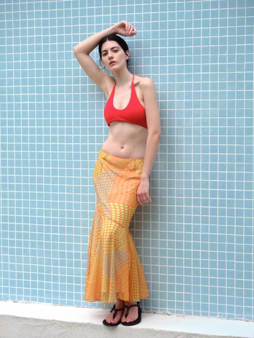 Evistub女装/E-5XBQ1101/纹印花鱼尾裙女夏 商品图4