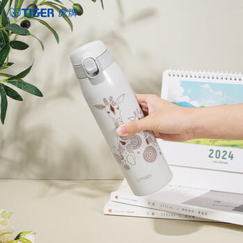 虎牌（TIGER）轻巧便携弹盖保温杯梦重力大容量水杯MCT-A601-WUT 长颈鹿600ML /厨具 /水具 /保温杯 商品图6