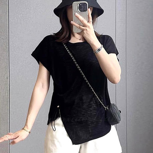 裁缝学苑AS546不规则连肩短袖T恤纸样女装百搭圆领上衣样板 商品图2