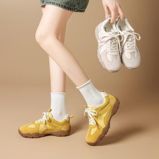 ZHR真皮德训鞋女夏季新款2025网面透气户外登山溯溪鞋软底阿甘鞋 商品图3