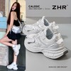 ZHR则则银色厚底老爹鞋女2025新款网面透气运动鞋百搭增高休闲鞋 商品缩略图9