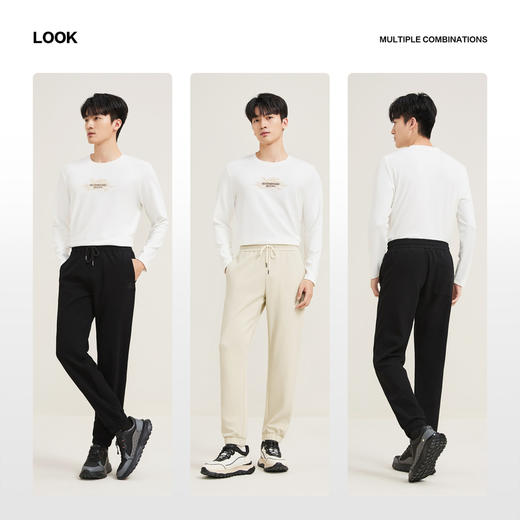 【国风/运动/休闲】柒牌男装休闲裤肌理面料松紧腰无束缚束脚裤男129H72620 商品图2