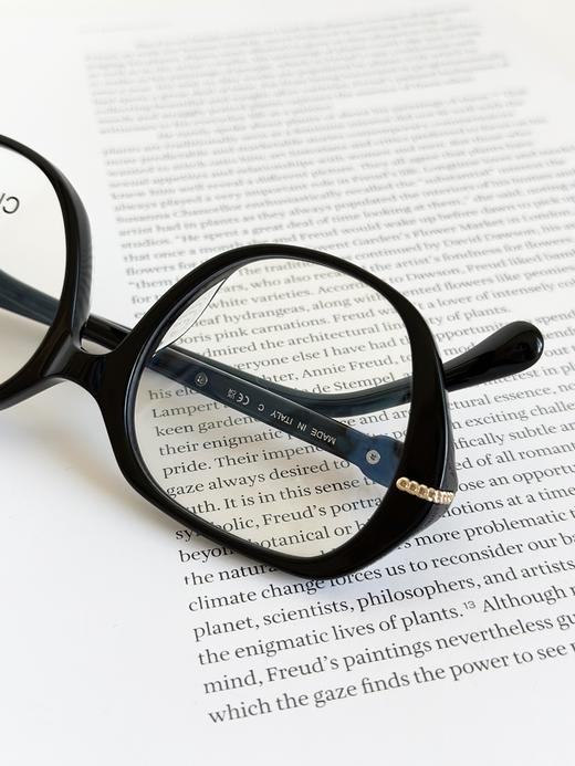 QT64-香奈儿 链条双C 醋酸纤维 不规则形 光学镜架 男女同款情侣款素颜镜（QT*JH）夏季专享 商品图12