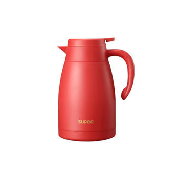 苏泊尔（SUPOR）家用真空保温瓶暖水壶瓶大容量热开水瓶壶304不锈钢1.5L胭脂红 /厨具 /水具 /保温壶 商品图2
