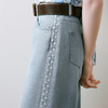 【商场同款】诗凡黎醋酸牛仔阔腿裤2025夏新款爽滑长裤3G4350711 商品缩略图3