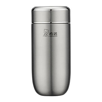 希诺保温杯男士高档车载水杯便携带滤网泡茶杯子XN-3305本色 320mL 商品图1