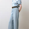 【商场同款】诗凡黎醋酸牛仔阔腿裤2025夏新款爽滑长裤3G4350711 商品缩略图2
